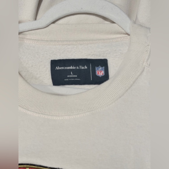 Abercrombie & Fitch Cream NFL Niners 49ers Sweatshirt - Picture 6 of 6
